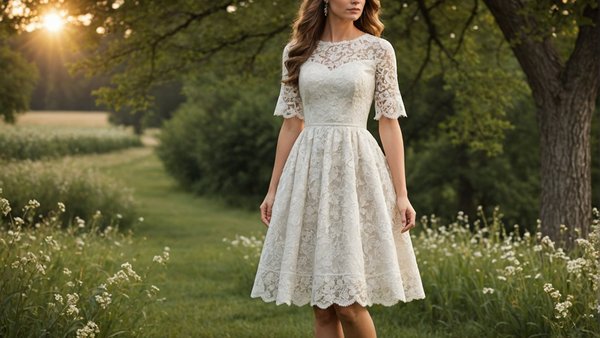 Robe champetre dentelle: élégance nature pour toutes occasions